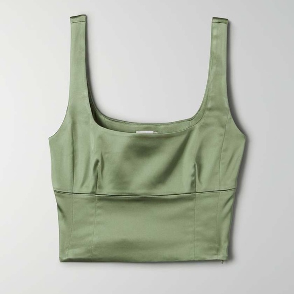 Wilfred Sage Green Crop Top - Picture 2 of 7